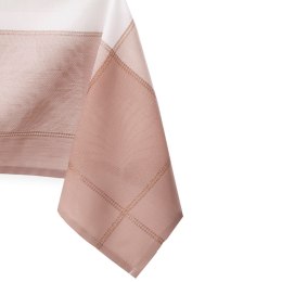 Obrus LILLE kolor różowy gładki motyw klasyczny 140x400 ameliahome - TCLOTH/AH/LILLE/PINK+WHITE/140X400