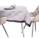 Obrus MILLUZA kolor kremowy metalizowany motyw klasyczny 60x120 ameliahome - TCLOTH/AH/MILLUZA/PURPLE/60X120