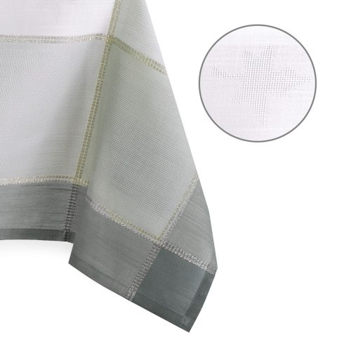 Obrus SEVRAN kolor niebieski gładki motyw klasyczny 30x120 ameliahome - TCLOTH/AH/SEVRAN/BLUE+WHITE/30X120
