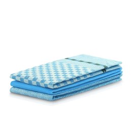 Ręcznik kuchenny LOUIE kolor niebieski gładki motyw klasyczny 50x70 decoking - KIT/LOUIE/BLUE/3PACK/50x70
