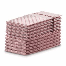 Ręcznik kuchenny LOUIE kolor pudrowy róż gładki motyw klasyczny styl nowoczesny 50x70 decoking - KIT/LOUIE/CHECK&ART/ROSE/10PACK