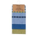 Ręcznik kuchenny LOUIE kolor żółty gładki motyw klasyczny 50x70 decoking - KIT/LOUIE/YELLOW&D.BLUE/3PACK/50x70