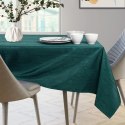 Obrus VESTA kolor butelkowa zieleń tłoczony motyw nowoczesny 110x160 ameliahome - TCLOTH/AH/VESTA/MARKET/HMD/BOTTLEGREEN/110x160