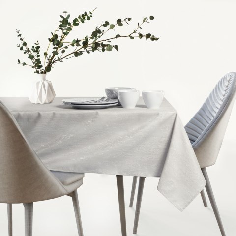 Obrus VESTA kolor kremowy tłoczony motyw nowoczesny 30x140 ameliahome - TCLOTH/AH/VESTA/MARKET/HMD/CREAM/30x140