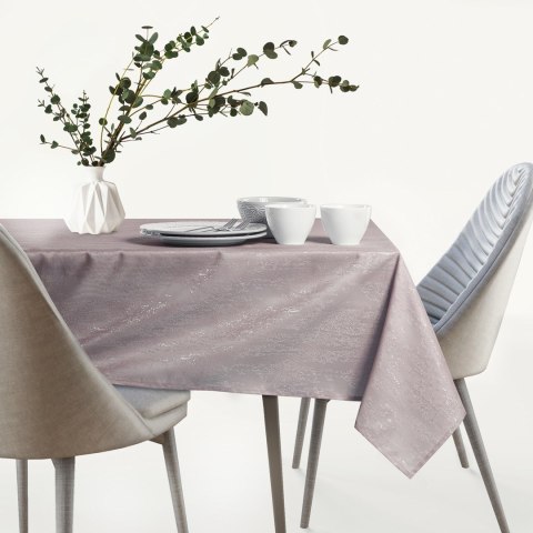 Obrus VESTA kolor pudrowy róż tłoczony motyw nowoczesny 140x220 ameliahome - TCLOTH/AH/VESTA/MARKET/HMD/POWDERPINK/140X220