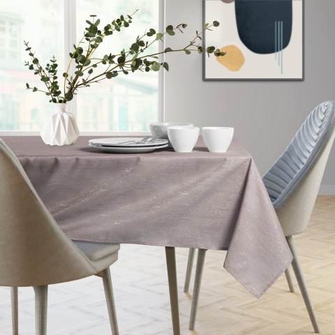 Obrus VESTA kolor pudrowy róż tłoczony motyw nowoczesny 30x160 ameliahome - TCLOTH/AH/VESTA/MARKET/HMD/POWDERPINK/30x160