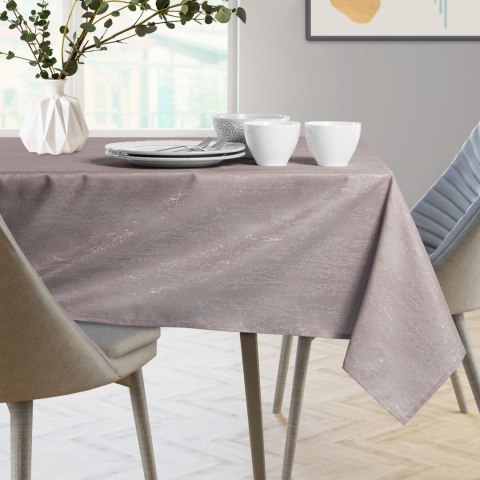 Obrus VESTA kolor pudrowy róż tłoczony motyw nowoczesny 30x160 ameliahome - TCLOTH/AH/VESTA/MARKET/HMD/POWDERPINK/30x160