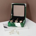 Organizer na biżuterię, kosmetyki GLASEN styl nowoczesny stojący ameliahome - JEWELRYBOX/AH/GLASEN/LEAVES/18X7