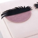 Organizer na biżuterię, kosmetyki LASHES styl nowoczesny stojący ameliahome - JEWELRYBOX/AH/LASHES/POWDERPINK/14X9