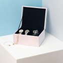 Organizer na biżuterię, kosmetyki LASHES styl nowoczesny stojący ameliahome - JEWELRYBOX/AH/LASHES/POWDERPINK/14X9