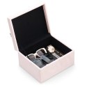 Organizer na biżuterię, kosmetyki LASHES styl nowoczesny stojący ameliahome - JEWELRYBOX/AH/LASHES/POWDERPINK/19X12