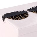 Organizer na biżuterię, kosmetyki LASHES styl nowoczesny stojący ameliahome - JEWELRYBOX/AH/LASHES/POWDERPINK/19X12