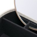 Organizer na biżuterię, kosmetyki WODEN styl boho stojący ameliahome - JEWELRYBOX/AH/WODEN/CREAM/13,8X6,2