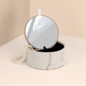Organizer na biżuterię, kosmetyki WODEN styl boho stojący ameliahome - JEWELRYBOX/AH/WODEN/CREAM/13,8X6,2