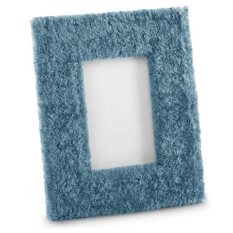 Ramka FUR  niebieski styl nowoczesny ameliahome - PHOTOFRAME/AH/FUR/DENIM/19X24