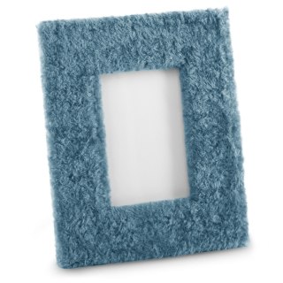 Ramka FUR  niebieski styl nowoczesny ameliahome - PHOTOFRAME/AH/FUR/DENIM/21X26