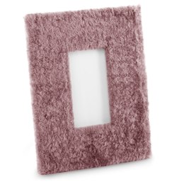 Ramka FUR  różowy styl nowoczesny ameliahome - PHOTOFRAME/AH/FUR/MAUVE/19X24