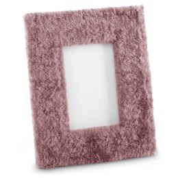 Ramka FUR  różowy styl nowoczesny ameliahome - PHOTOFRAME/AH/FUR/MAUVE/21X26