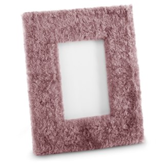 Ramka FUR  różowy styl nowoczesny ameliahome - PHOTOFRAME/AH/FUR/MAUVE/21X26