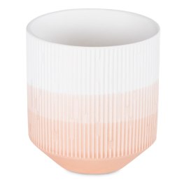 Donica FINO  koralowy styl nowoczesny do wewnątrz ameliahome - FLOWERPOT/AH/FINO/PEACH/9X9,8