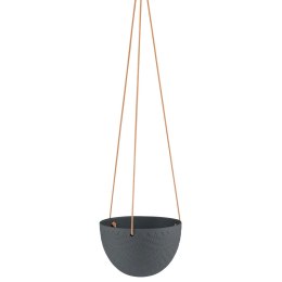 Donica LOKAI  czarny styl boho do wewnątrz ameliahome - FLOWERPOT/AH/LOKAI/BLACK/15,4X10