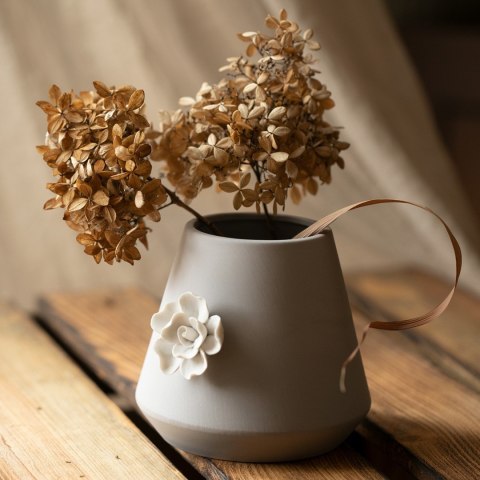 Donica LUSITANO  czarny styl klasyczny do wewnątrz ameliahome - FLOWERPOT/AH/LUSITANO/BLACK/13X12