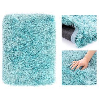 Dywan FLORO  niebieski motyw nowoczesny 50x80 ameliahome - RUG/AH/FLORO/BLUE/50x80