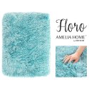 Dywan FLORO  niebieski motyw nowoczesny 50x80 ameliahome - RUG/AH/FLORO/BLUE/50x80