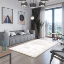 Dywan MORKO  kremowy motyw nowoczesny 100x150 ameliahome - RUG/AH/MORKO/IVORY/100x150