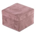 Organizer na biżuterię, kosmetyki BASA styl minimalistyczny stojący ameliahome - JEWELRYBOX/AH/BASA/ROSE/10,8X7,8
