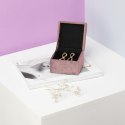 Organizer na biżuterię, kosmetyki BASA styl minimalistyczny stojący ameliahome - JEWELRYBOX/AH/BASA/ROSE/10,8X7,8