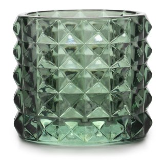 Świecznik MALAGA  butelkowa zieleń styl glamour ameliahome - CANDLEHOLDER/AH/MALAGA/BOTTLEGREEN/7X6,5