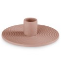Świecznik MORAB  pudrowy róż styl boho do wewnątrz ameliahome - CANDLEHOLDER/AH/MORAB/ROSE/12X3,5