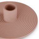 Świecznik MORAB  pudrowy róż styl boho do wewnątrz ameliahome - CANDLEHOLDER/AH/MORAB/ROSE/12X3,5