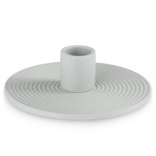 Świecznik MORAB  szary styl boho do wewnątrz ameliahome - CANDLEHOLDER/AH/MORAB/GREY/12X3,5