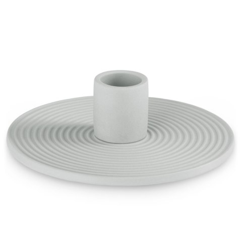 Świecznik MORAB  szary styl boho do wewnątrz ameliahome - CANDLEHOLDER/AH/MORAB/GREY/12X3,5