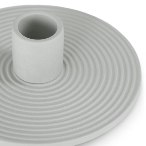 Świecznik MORAB  szary styl boho do wewnątrz ameliahome - CANDLEHOLDER/AH/MORAB/GREY/12X3,5