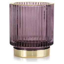 Świecznik POMPEY  liliowy ameliahome - CANDLEHOLDER/AH/POMPEY/MAUVE/ 7X8