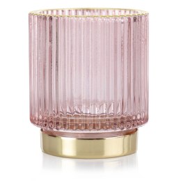 Świecznik POMPEY  pudrowy róż ameliahome - CANDLEHOLDER/AH/POMPEY/POWDERPINK/7X8