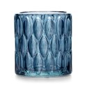 Świecznik VIGO  niebieski ameliahome - CANDLEHOLDER/AH/VIGO/NAVY/9X9,5