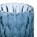 Świecznik VIGO  niebieski ameliahome - CANDLEHOLDER/AH/VIGO/NAVY/9X9,5