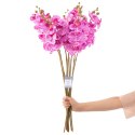 Sztuczny kwiat FALENI  fioletowy styl nowoczesny ameliahome - ARTFLOWER/AH/FALENI/PLUM/10PCS