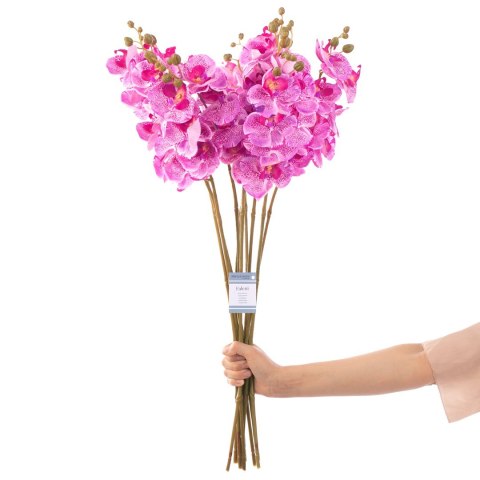 Sztuczny kwiat FALENI  fioletowy styl nowoczesny ameliahome - ARTFLOWER/AH/FALENI/PLUM/10PCS