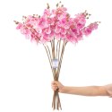 Sztuczny kwiat FALENI  różowy styl nowoczesny ameliahome - ARTFLOWER/AH/FALENI/ROSE/10PCS