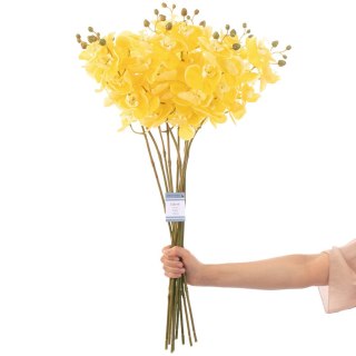 Sztuczny kwiat FALENI  żółty styl nowoczesny ameliahome - ARTFLOWER/AH/FALENI/HONEY/10PCS