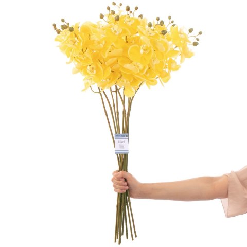 Sztuczny kwiat FALENI  żółty styl nowoczesny ameliahome - ARTFLOWER/AH/FALENI/HONEY/10PCS