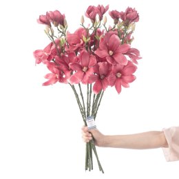 Sztuczny kwiat MAGNOLI  różowy styl nowoczesny ameliahome - ARTFLOWER/AH/MAGNOLI/BURGUNDY/10PCS