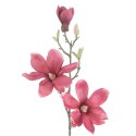 Sztuczny kwiat MAGNOLI  różowy styl nowoczesny ameliahome - ARTFLOWER/AH/MAGNOLI/BURGUNDY/10PCS