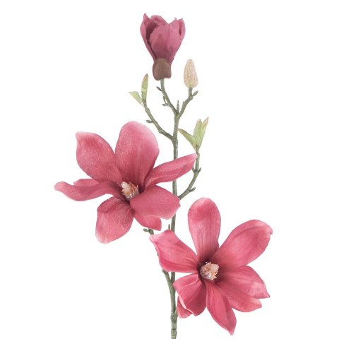 Sztuczny kwiat MAGNOLI  różowy styl nowoczesny ameliahome - ARTFLOWER/AH/MAGNOLI/BURGUNDY/10PCS