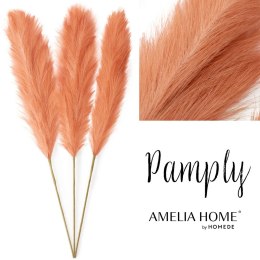 Sztuczny kwiat PAMPLY  koralowy ameliahome - PAMPAS/AH/PAMPLY/PEACH/110CM/3PCS
